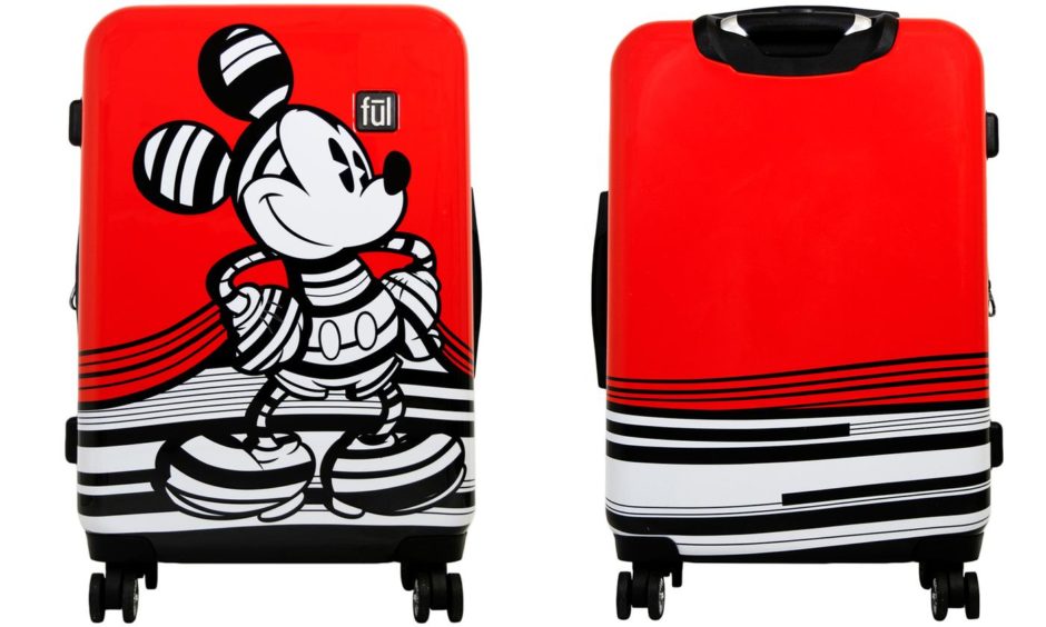 mickey mouse hard case luggage