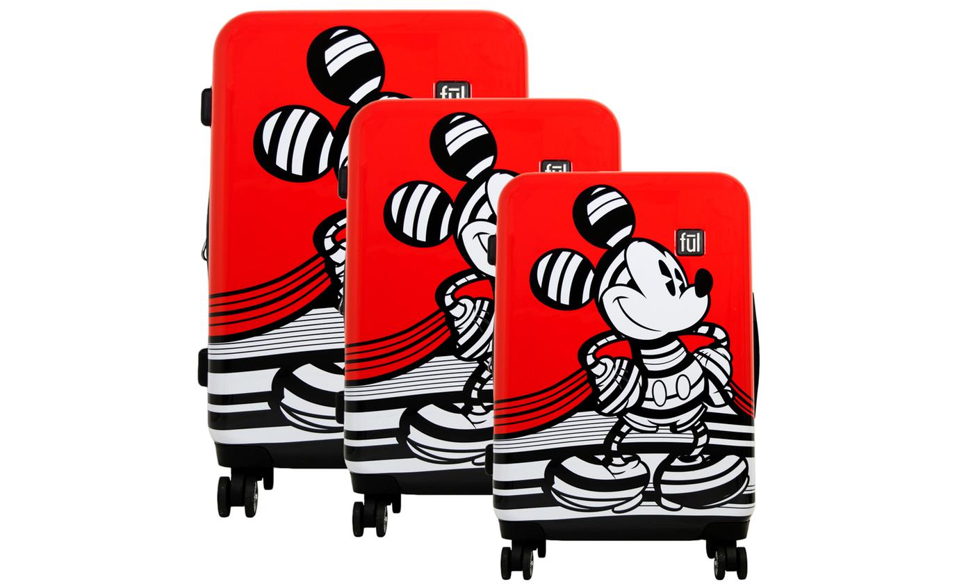 mickey mouse hard luggage